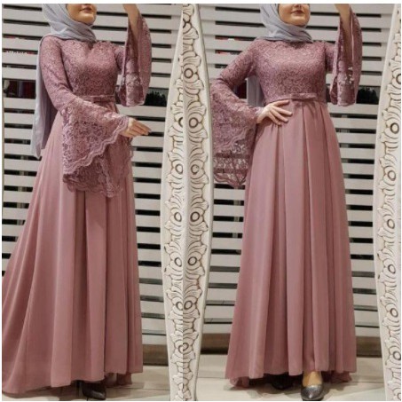 Promo Baju Muslim Syari Gamis BRUKAT LAILA Premium THol3