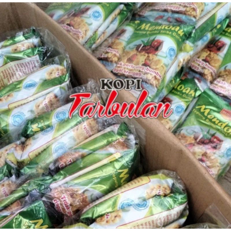 

(packing kardus) Tepung Bumbu Mendoan Alida Per Pack (isi 12 pcs)