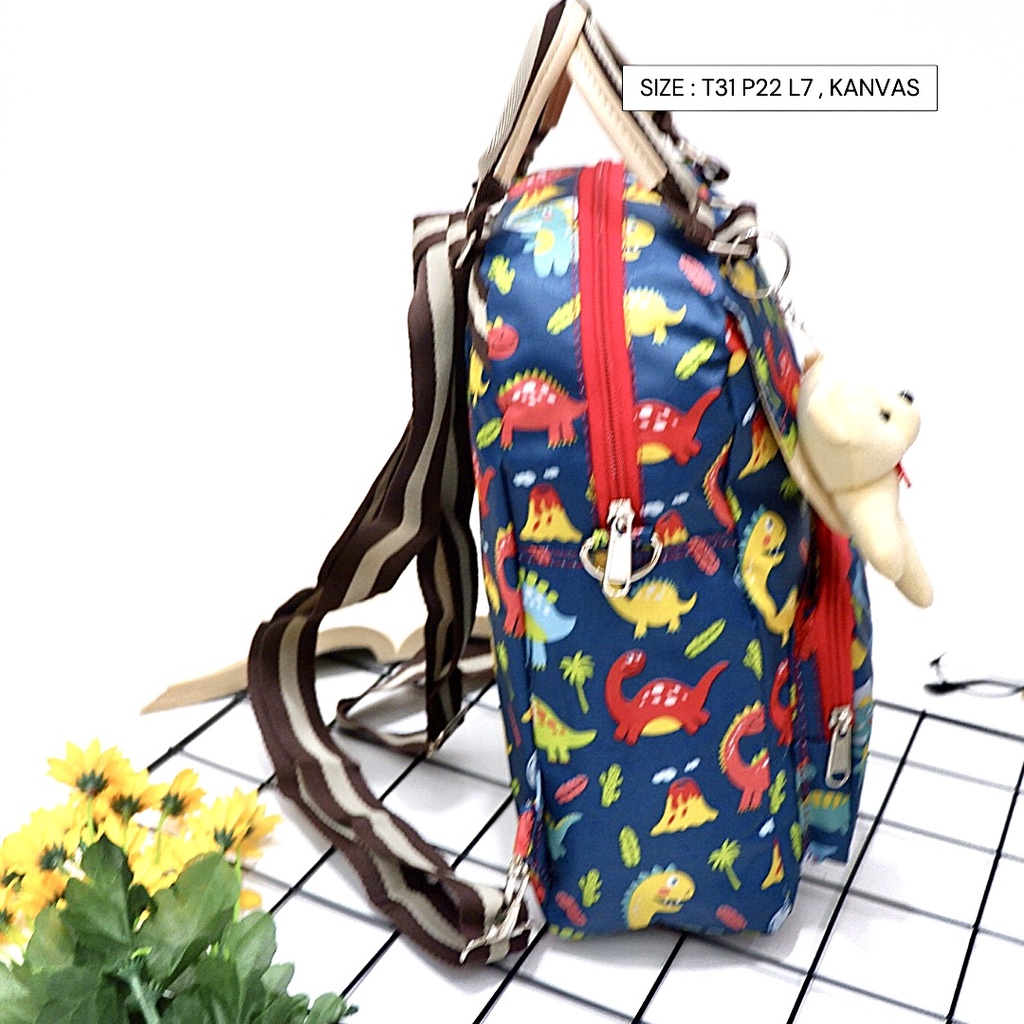 Tas ransel stylish backpack Tas Punggung Fashion Parasut Waterproof Anti Air Hujan Murah Semarang