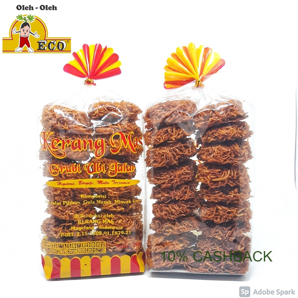 

Camilan - Grubi Ubi Jalar asli Kerang Mas - Varian Ubi Putih