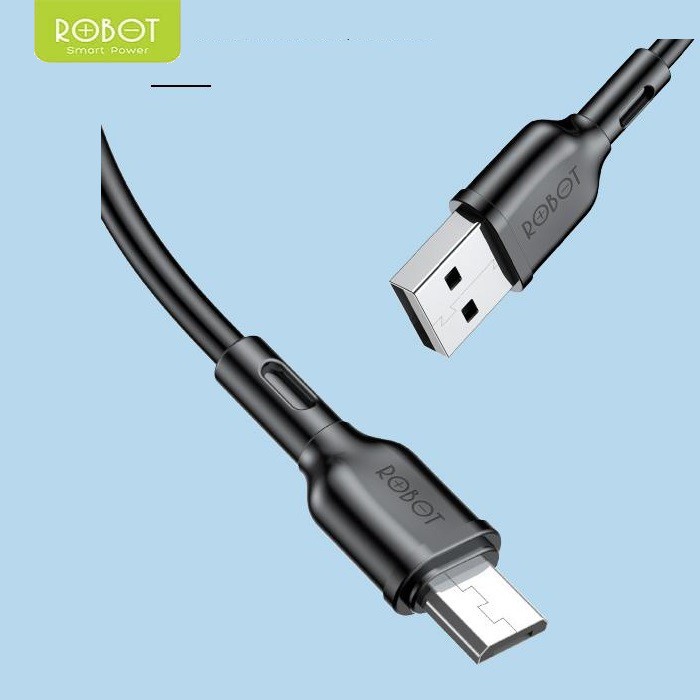 Kabel Data Fast Charging Robot RBM100S For Android Micro USB Data Cable - Garansi Resmi 1 Tahun