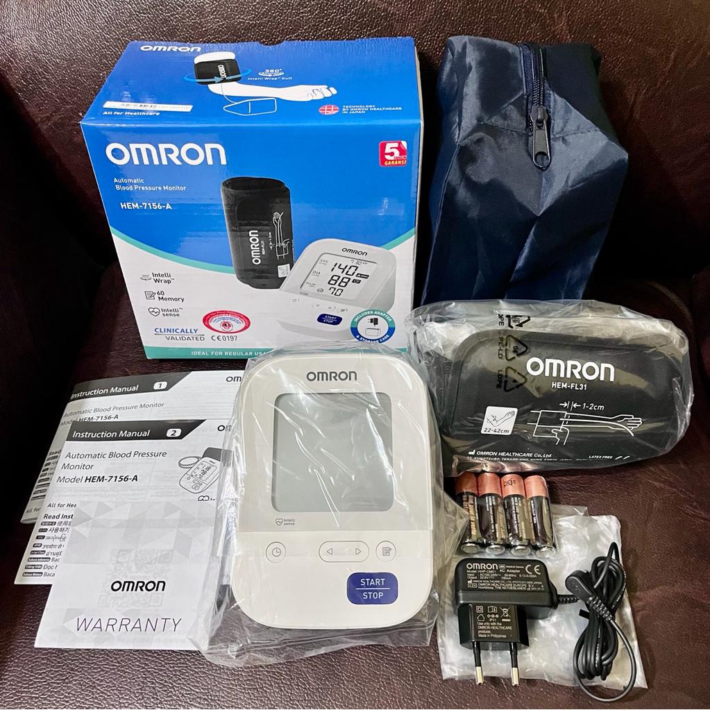 TENSIMETER DIGITAL PLUS ADAPTOR OMRON  HEM 7156-A / TENSIMETER OMRON MANSET BESAR/LARGE + ADAPTOR