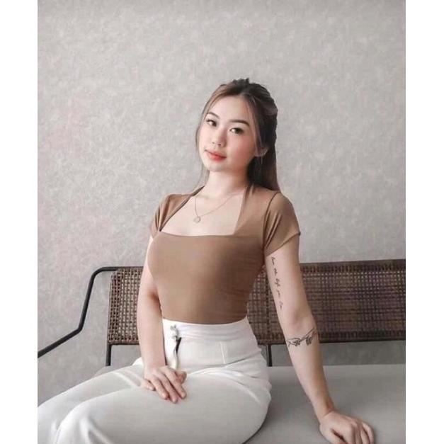 COD KASHA CROP TOP JERSEY SQUARE KOREA