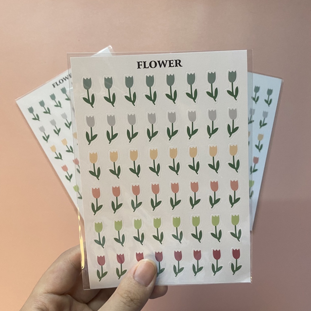 

Stiker Dekorasi Botani Bunga Warna Warni Pastel Lucu Kawaii / Sticker Deco Botanic Flower Color Aestethic Cute