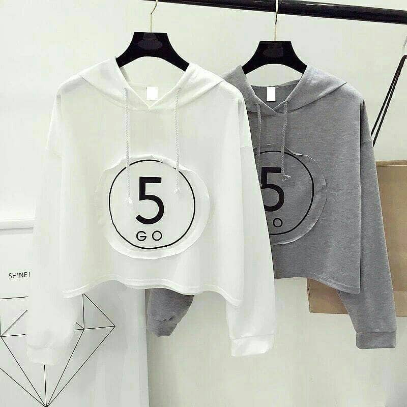 Best Promo jaket murah / jaket hudi wanita : Five Sweater hoody - HJU206567106