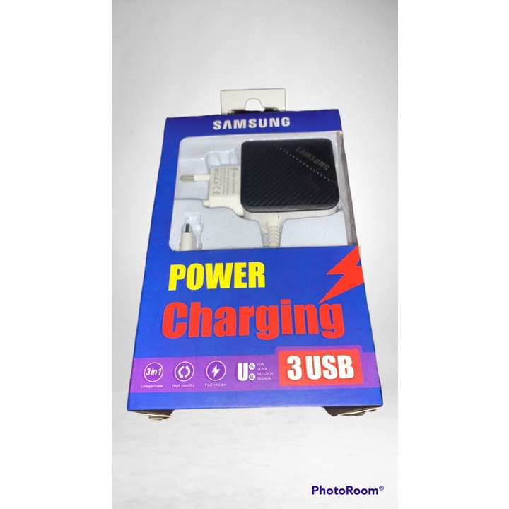 CHARGER SAMSUNG BRANDED 3.1A + 3 USB POWER CHARGING