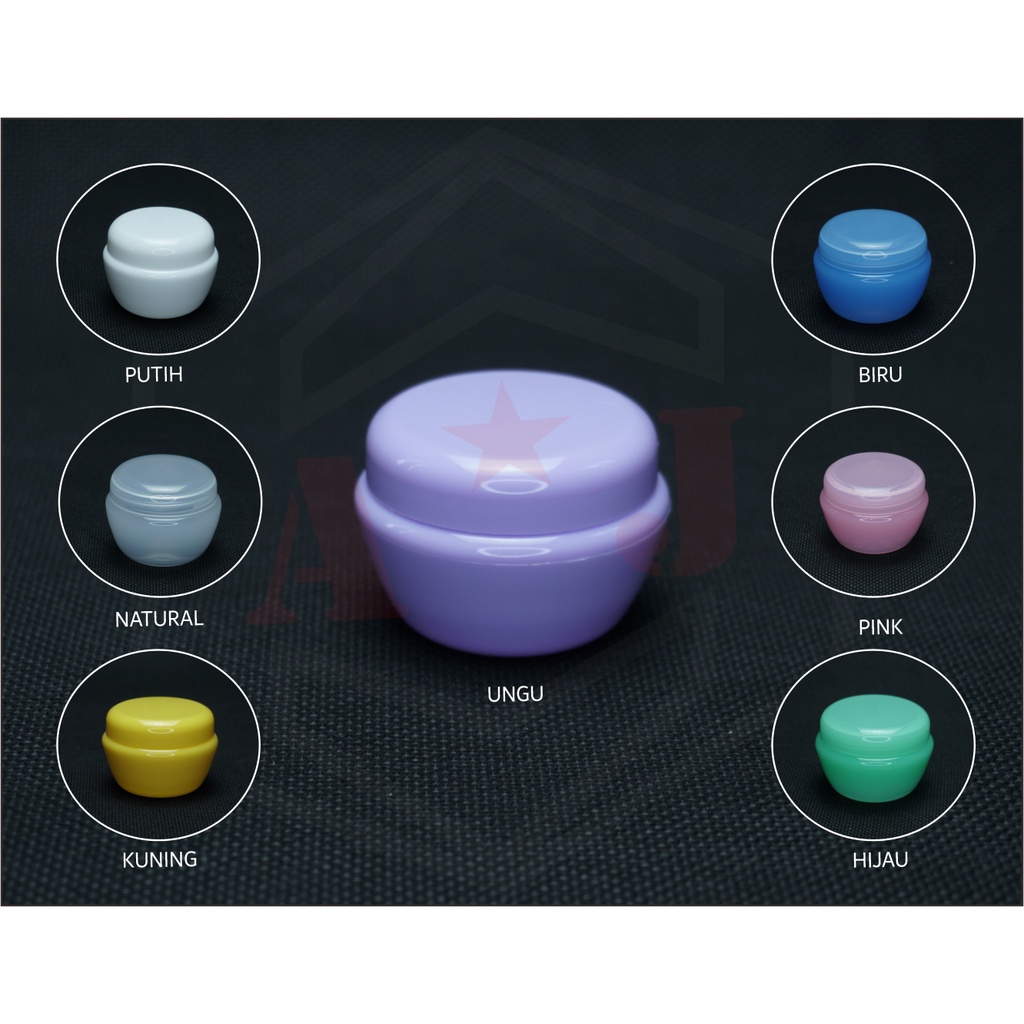Pot Cream 10 g Mushroom / Empty Jar Cream / Pot Plastik / Salin AJY 1