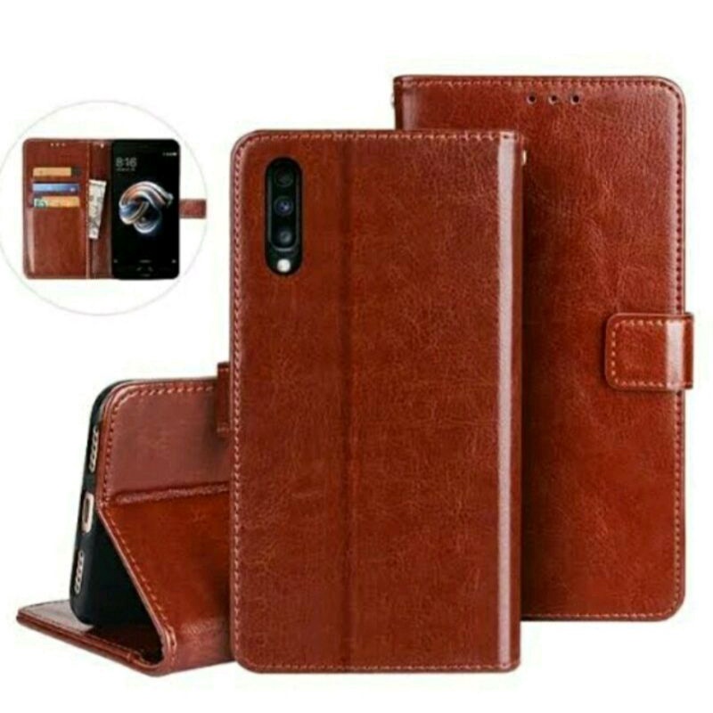 Case Sony Xperia XA1 Ultra Leather Flip Cover Wallet Case Kulit Casing Dompet