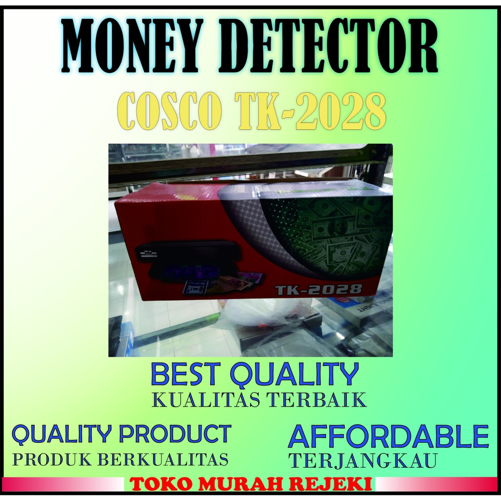 Money Detector Pendeteksi Uang Palsu Cosco TK-2028
