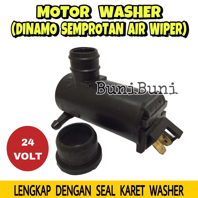 Motor Washer 24V / Dinamo Tabung Air Wiper / Semprotan Air Wiper Mobil Truk PS 100 Colt Diesel 24V