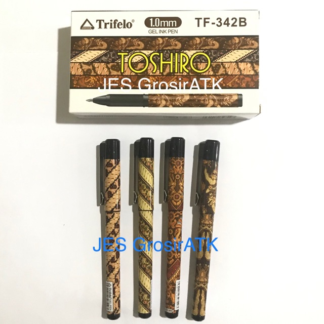 

Pulpen Gel Batik TF-342B / Pulpen untuk tanda tangan 1.0mm (pcs)