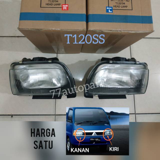 Headlamp lampu besar t120ss