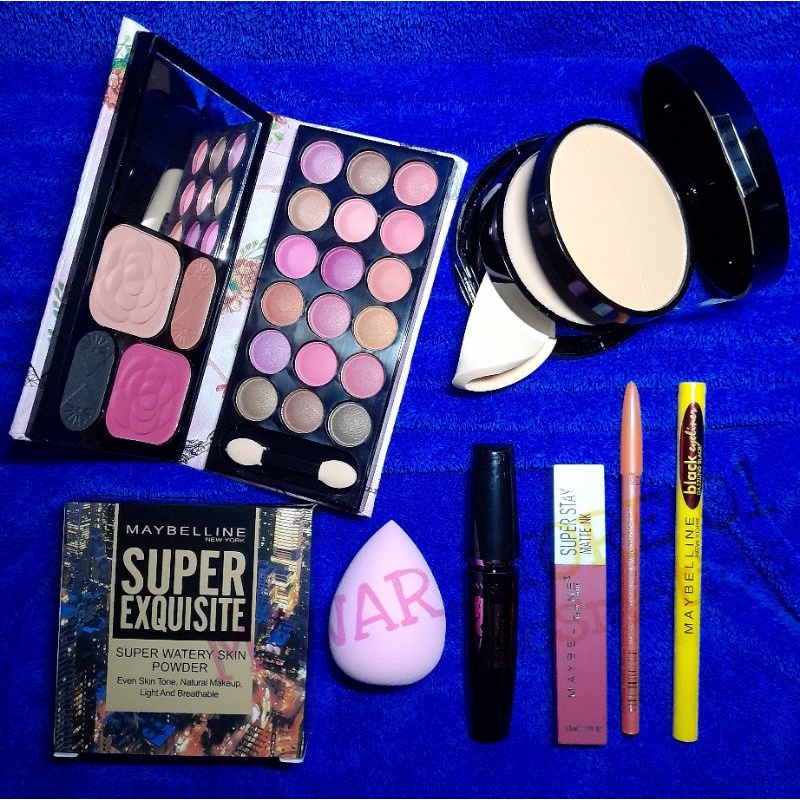 PAKET Make Up Maybelline Lengkap 7 in 1 / Paket Kosmetik Maybelline 7 in 1 / Paket Hemat