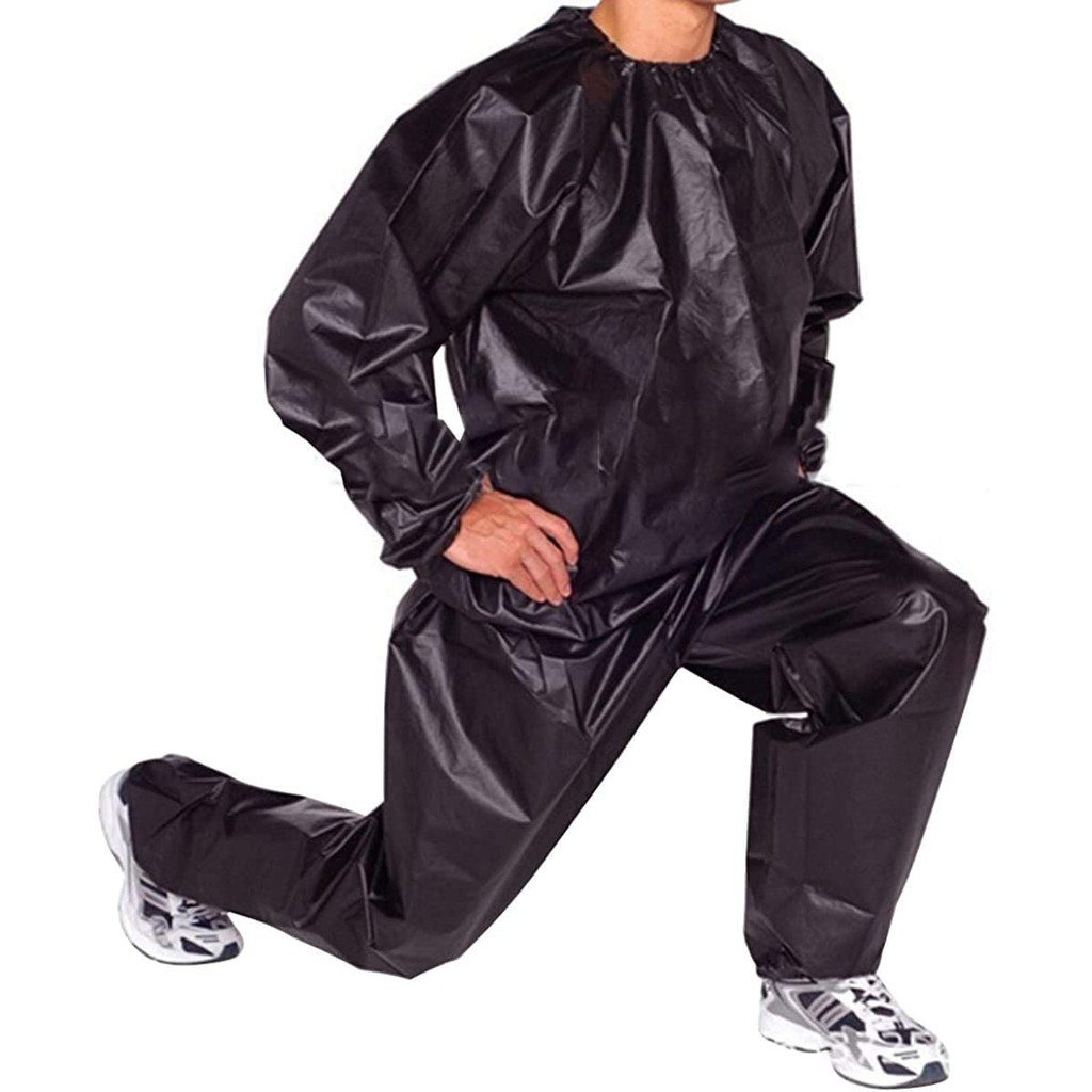 Happy fit sauna suit with zipper and hood baju sauna original