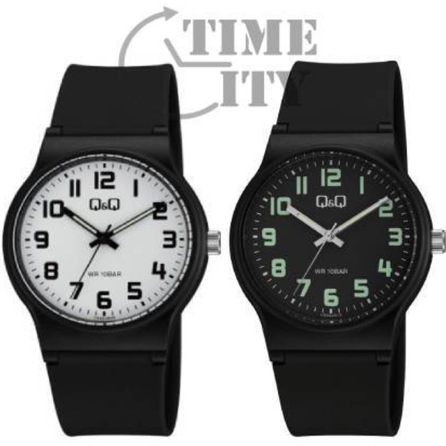 QQ Q&amp;Q Original VS50 NEW SERIES Jam Tangan Pria - Hitam - Karet