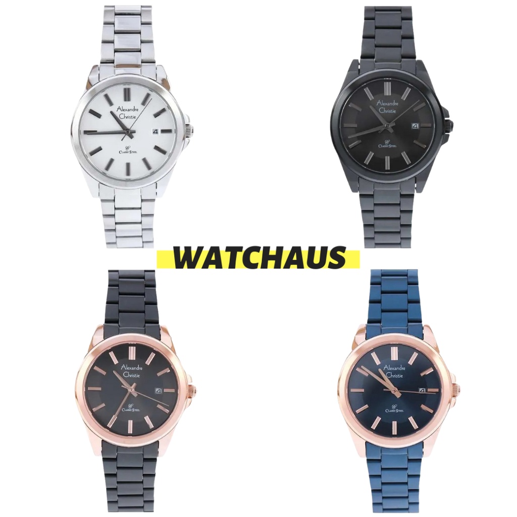 JAM TANGAN WANITA ALEXANDRE CHRISTIE AC8663 AC 8663 LDB STAINLESS STRAP