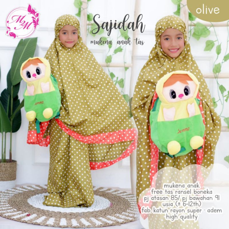 mukena anak SAJIDAH ori m2m