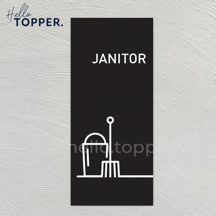 

Sign Label Akrilik Janitor | Ruang Janitor Acrylic Signage Keren