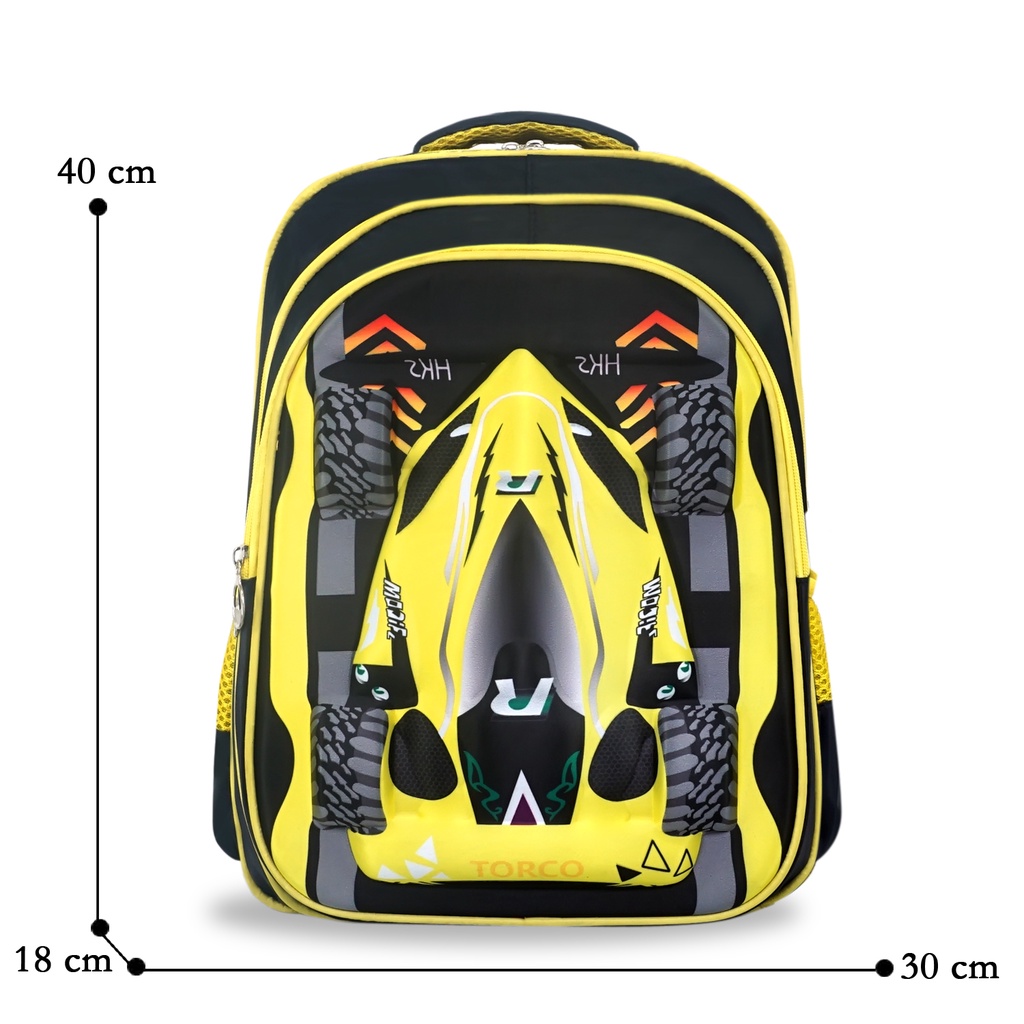 Newtonkids-Tas Ransel Mobil Torco/Tas Ransel Anak Sekolah Mobil/Tas Mobil Anak/Tas Embosh Anak