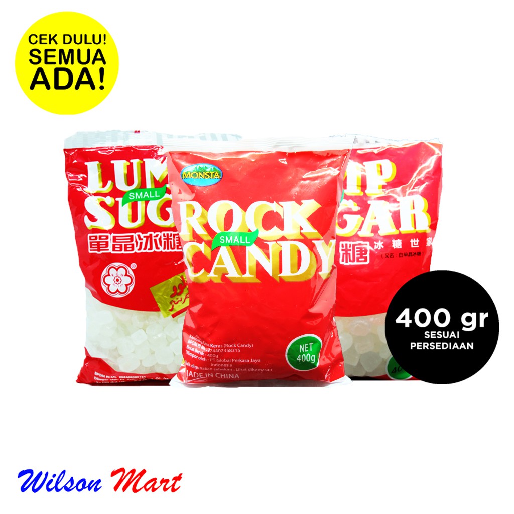 

LUMP SMALL SUGAR GULA BATU 400 GRAM