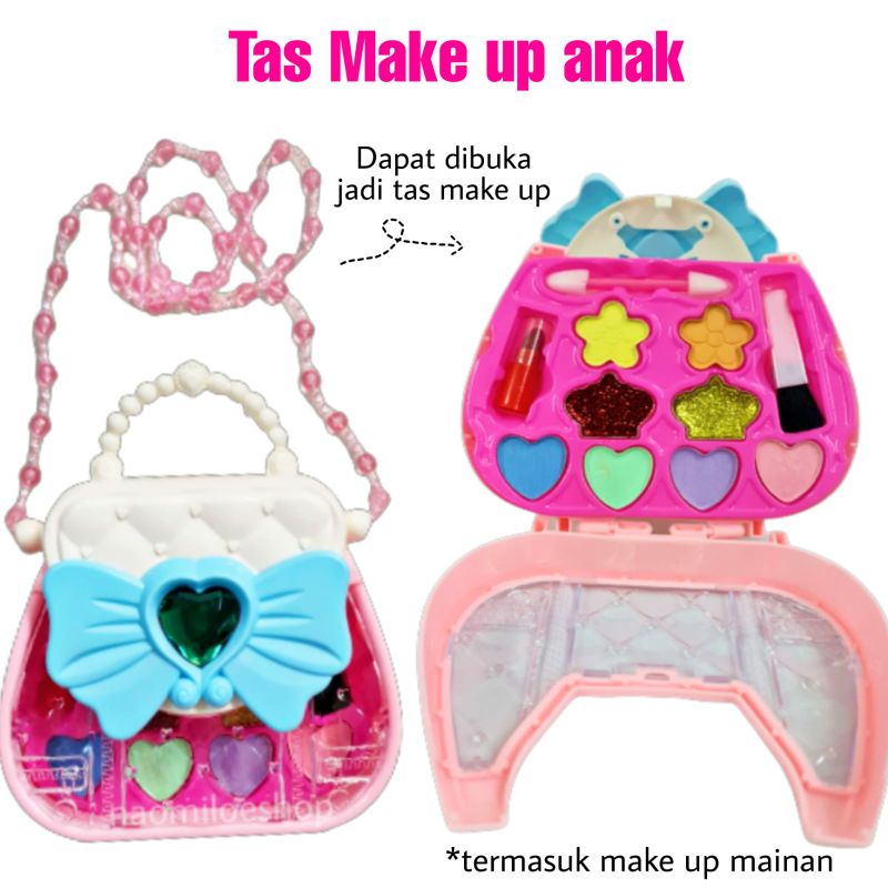 Tas make up anak Mainan Kosmetik Anak set salon Makeup Tas Mainan Anak perempuan