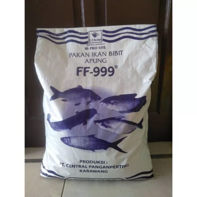 Pakan ikan bibit  FF-999 Karung 10 KG Pakan Apung Makanan Ikan Peliharaan Lele,Nila,Patin, Gurame dl
