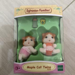 sylvanian families maple cat twins