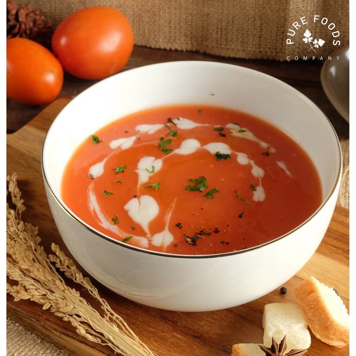 

FLASH SALE - TOMATO SOUP ( ORGANIC CHICKEN BONE BROTH/GRASS FED BONE BROTH) 400ML - CHICKEN