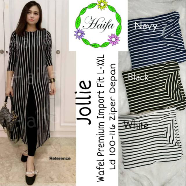 Bertha Tunik Salur Claudia Tunik Salur Jumbo Wanita LD 140 XXXXL TUNIK MUSLIM SALUR JUMBO LD 140CM TERBARU TUNIK SUPER JUMBO MUSLIMAH TUNIK LEBARAN SALUR SUPERJUMBO MURAH GROSIR SERAGAMAN HITAM PUTIH RESLETING DEPAN BUSUI PREMIUM