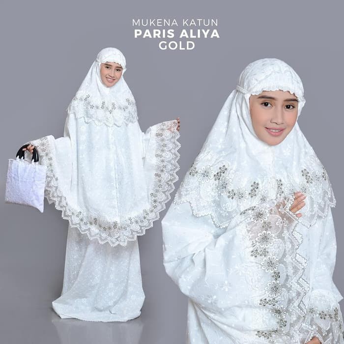 GROSIR MUKENA MANIS #PROMO MUKENA DEWASA BORDIR KATUN PARIS ALIYA GOLD