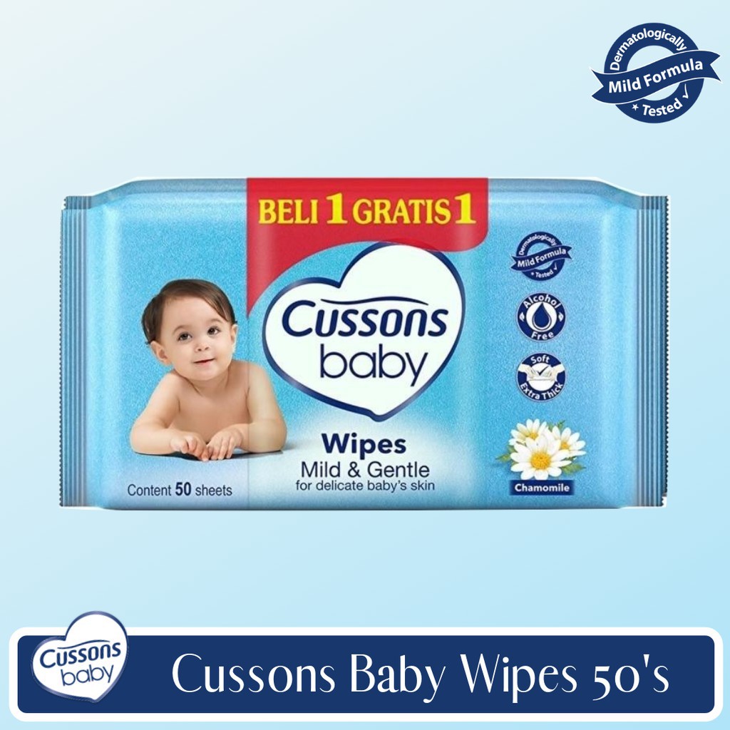 ♥BabyYank♥ Cussons Tisu Basah Beli 1 Gratis 1