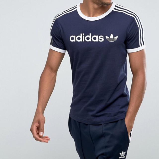 Kaos adidas retro linear - navy