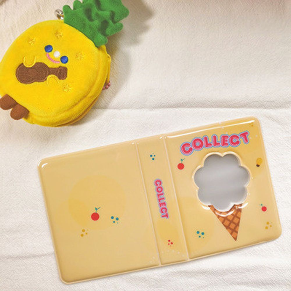 QUINTON Lovely Card Organizer Ice Cream Name Card Book Photo Album Photocard Holder Idol Album ID Holder Card Stock Binder Album Business Card Kpop Card Binder/Multicolor