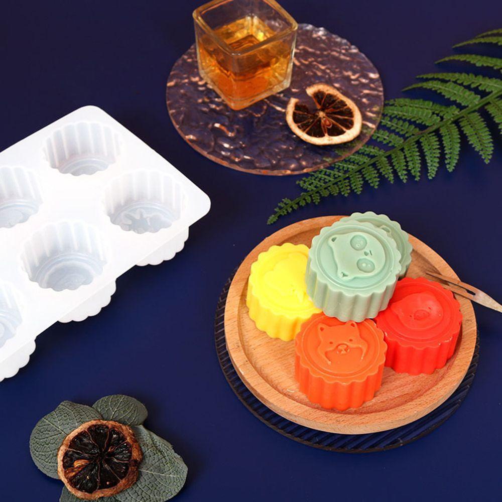 R-FLOWER Animal Moon Cake Baking Cetakan Kue Epoxy Resin Jelly Dome Mousse Mold