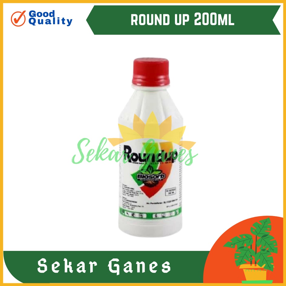 Ori Roundup 200 Ml Obat Pembasmi Rumput Ilalang Herbisida Round Up Bukan  Roundup Kw