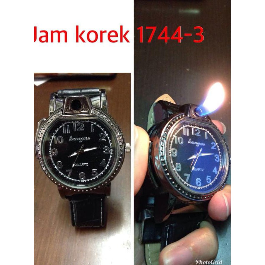 Terlaris Korek Api Jet Korek Gas Korek Cas Usb Jam Tipe 1744-3 Baru