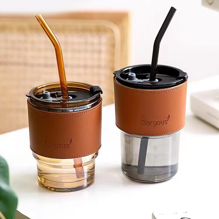 Tumbler Aesthetic Gorgous 350ML &amp; 450ML Gelas Minum Teh / Kopi Bahan Acrylic Simple Elegan Water Bottle Cup Import