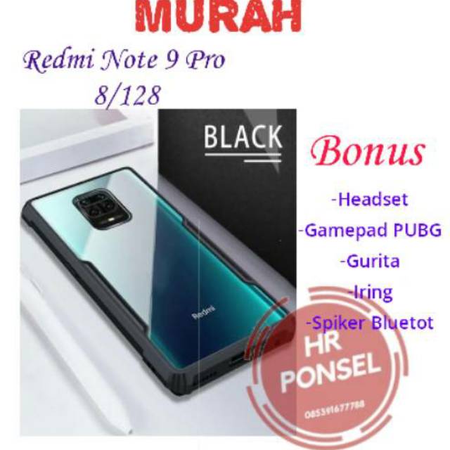 Xiaomi Redmi Note 9 Pro Ram 8/128 Garansi resmi 15 bulan