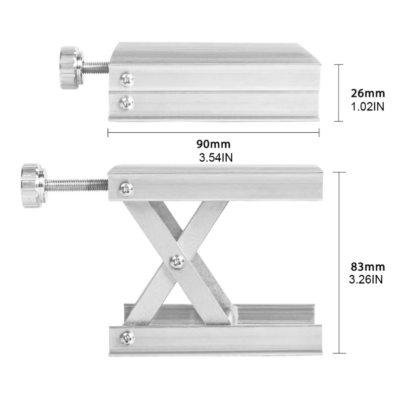 Btsg Alat Angkat Laboratorium Platform Stand Scientific Lab Jack Scissor Stand Lifting Tabl