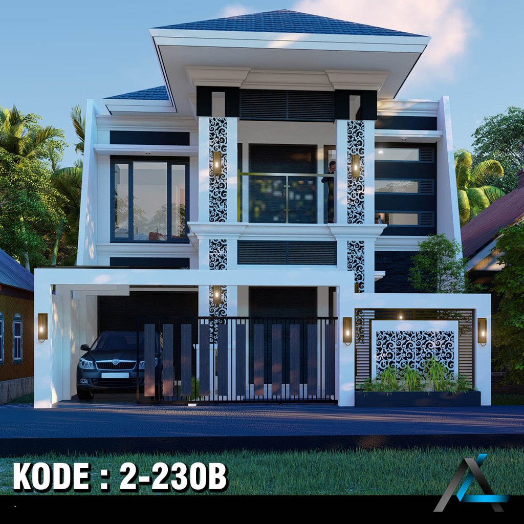 Jual DESAIN RUMAH TINGKAT UK 9X21 METER KODE 2 230B ARSIKA DESAIN Indonesia Shopee Indonesia