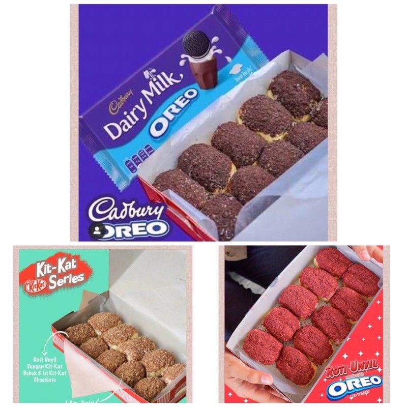 

Roti Unyil Venus Bakery The Series | Cadburry Oreo | Oreo Red Velvet | Kit Kat