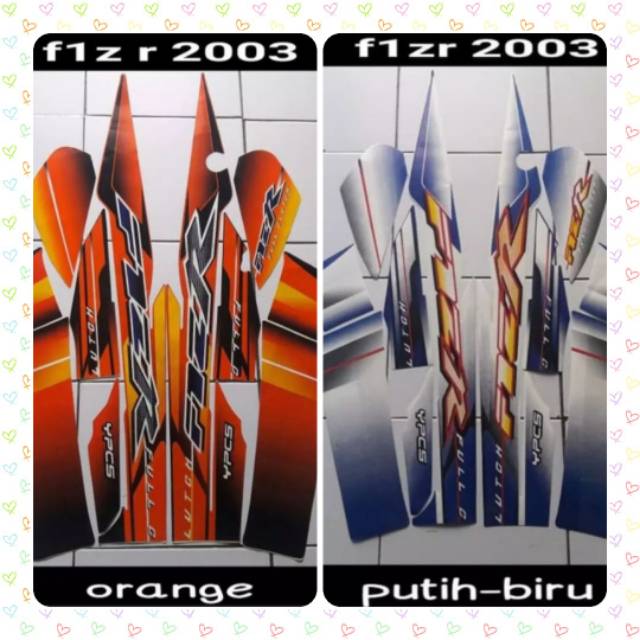 Stiker Striping Motor Lis Les Body Fiz R 2003