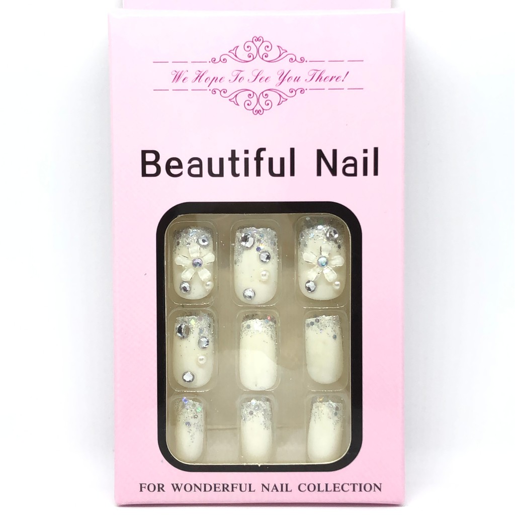 Kuku Palsu 3D - 24 Pcs by HC - Kuku Palsu - Nail Art - Kuku Palsu Wedding - Kuku [16 JENIS WARNA]