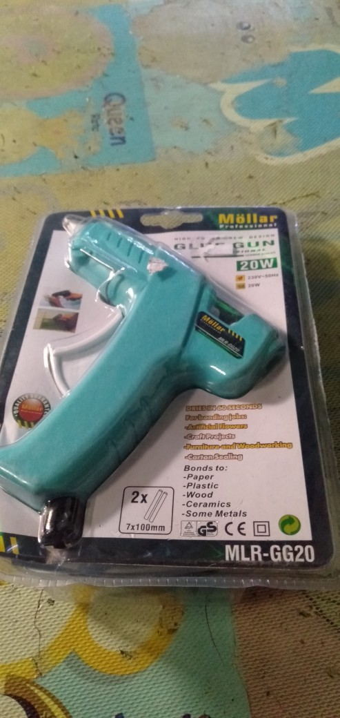 Alat Lem Tembak Glue Gun Lem Bakar Cair 20 Watt +bonus Refill Lem
