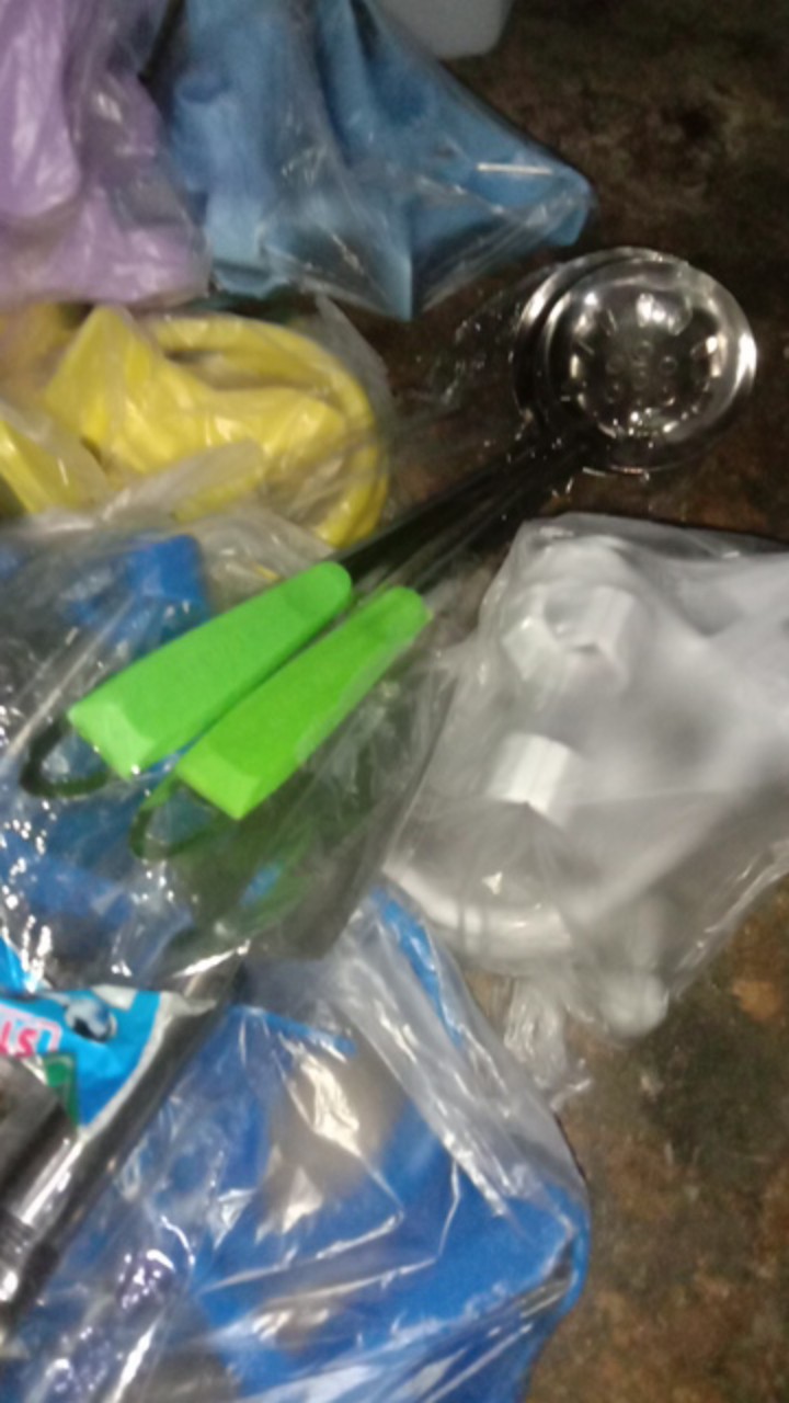 E021 - Sendok Kuah Sup Ladle Warna Warni Penyaring Minyak Alat Dapur