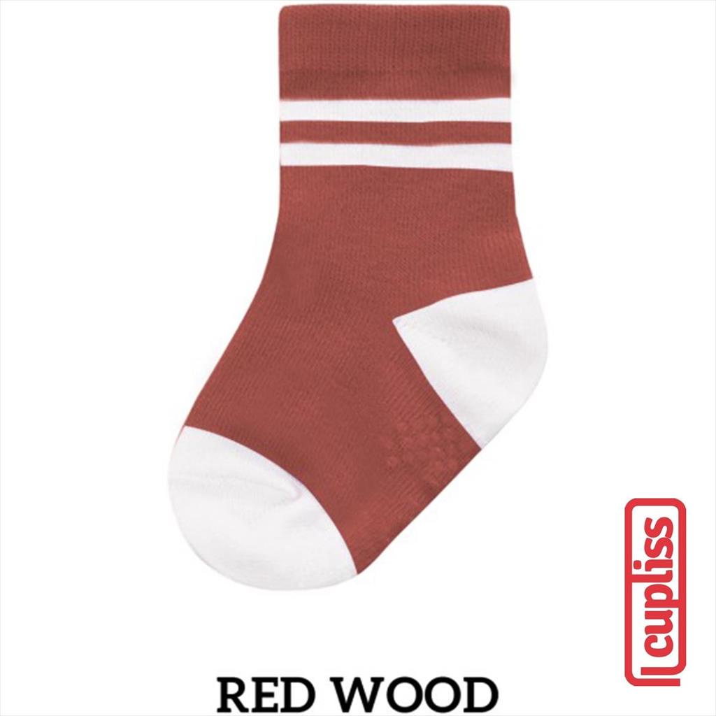 Red Wood Little Palmerhaus Stripe High Socks Kaos Kaki Bayi