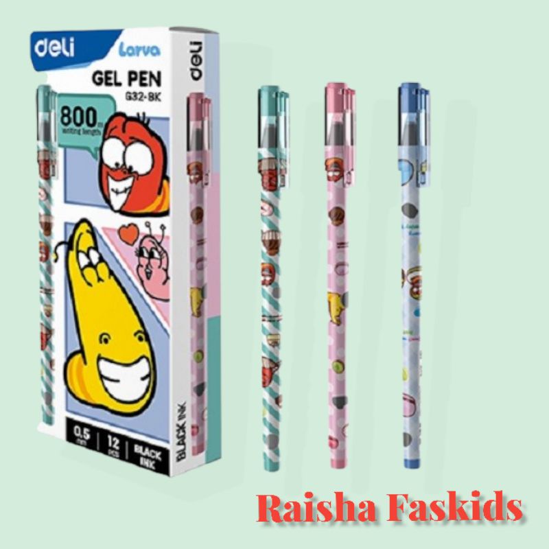 

Deli gel pen "larva series