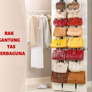 Bag Rack Organizer Tempat Penyimpanan Tas Serbaguna Shopee Indonesia