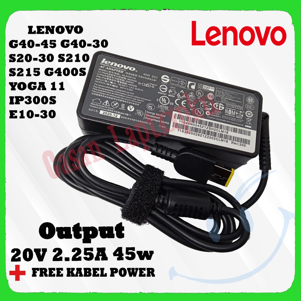 Charger Laptop Lenovo G40 G40-45 G40-30 G400 G40-70 Thinkpad