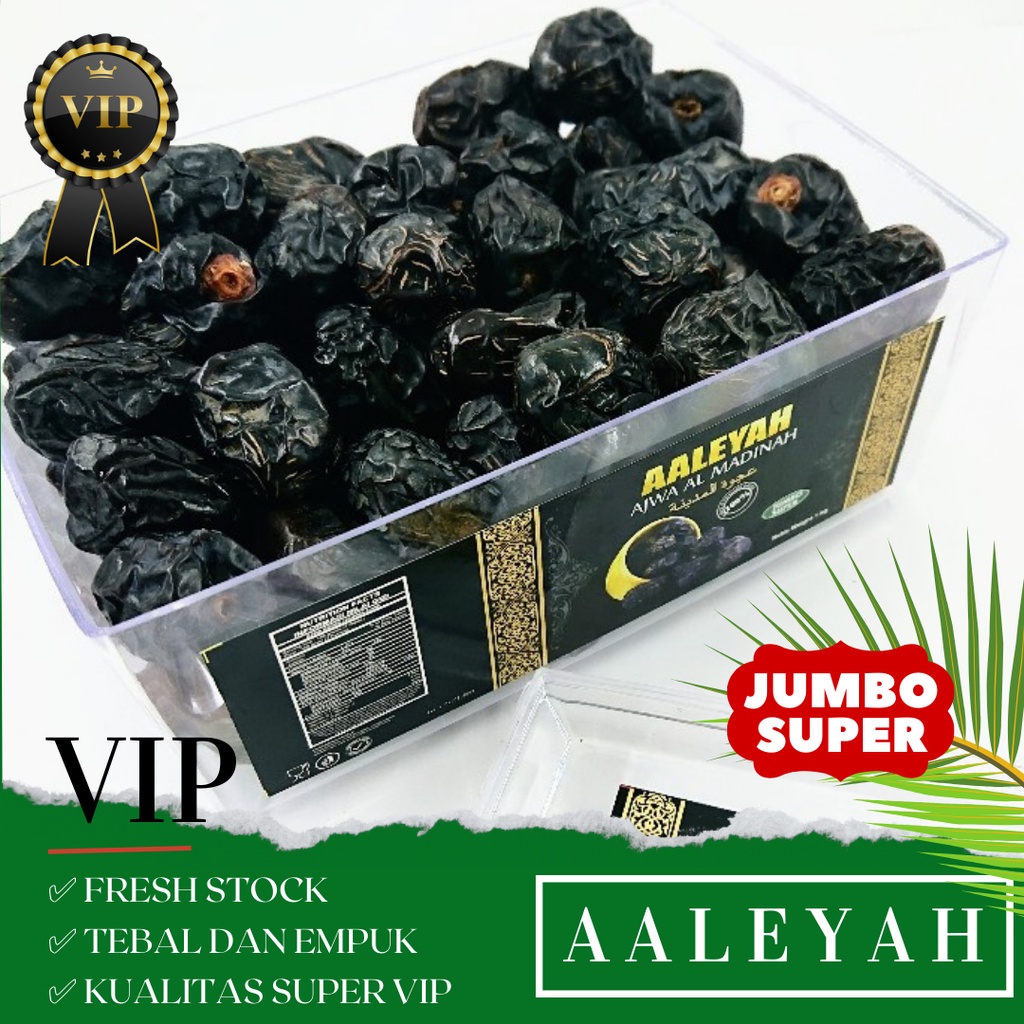 KURMA AJWA VIP 1 KG AALEYAH JUMBO SUPER PREMIUM GRADE A++